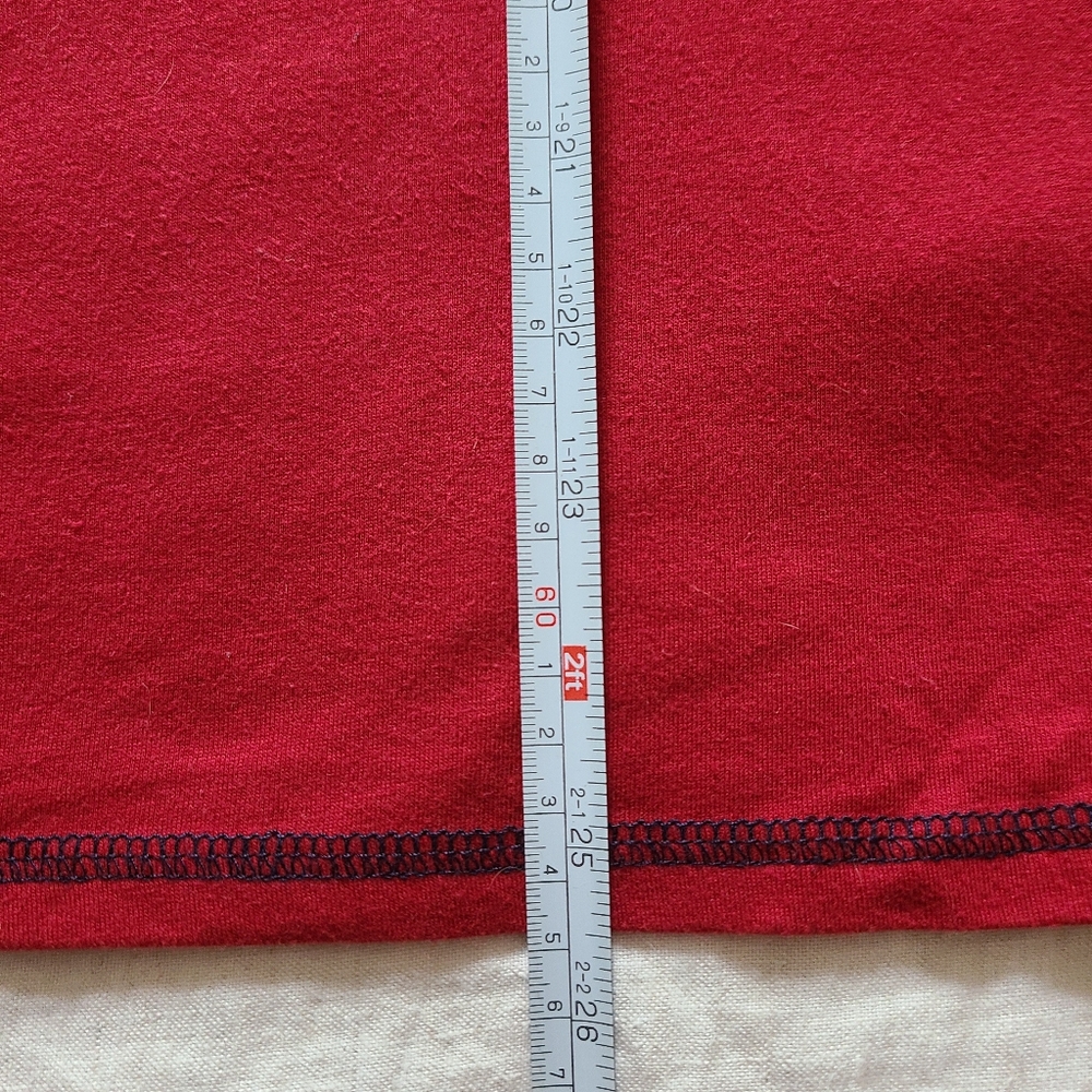 Original Weatherproof Vintage Men's XL Pajama Top Red Navy Cotton Long Sleeves - Picture 10 of 13